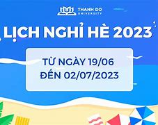 Lịch Nghỉ Hè Năm Học 2023